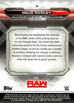 2019 Topps WWE RAW - Bronze #51 Mojo Rawley Back