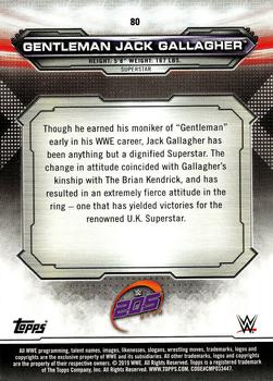 2019 Topps WWE RAW - Bronze #80 Gentleman Jack Gallagher Back