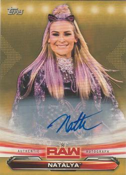 2019 Topps WWE RAW - Autographs Gold #52 Natalya Front