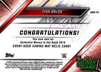2019 Topps WWE RAW - Mat Relics #DMR-FB Finn Bálor Back