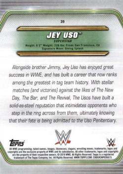 2019 Topps WWE Money in the Bank #39 Jey Uso Back