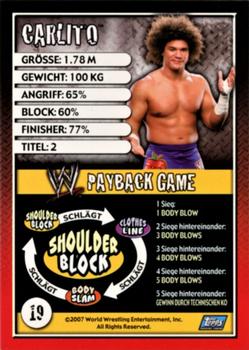 2006 Topps WWE Payback (German Edition) #19 Carlito Back