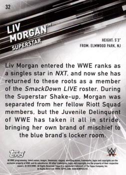 2019 Topps WWE SmackDown Live #32 Liv Morgan Back