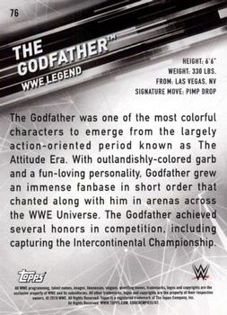 2019 Topps WWE SmackDown Live #76 The Godfather Back