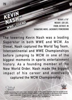 2019 Topps WWE SmackDown Live #79 Kevin Nash Back