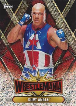2019 Topps WWE Road to Wrestlemania - Wrestlemania 35 Roster Foil #WM-7 Kurt Angle Front