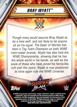 2019 Topps WWE SummerSlam - Bronze #5 Bray Wyatt Back