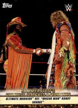 2019 Topps WWE SummerSlam - SummerSlam's Greatest Matches & Moments #GM-8 Ultimate Warrior def. 