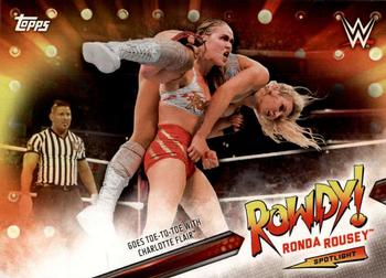 2019 Topps WWE SummerSlam Ronda Rousey Spotlight #29 Ronda Rousey Wrestling Trading Card 