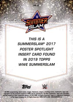 2019 Topps WWE SummerSlam - SummerSlam Poster Spotlight #SS-17 SummerSlam 2017 Back