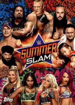 2019 Topps WWE SummerSlam - SummerSlam Poster Spotlight #SS-17 SummerSlam 2017 Front
