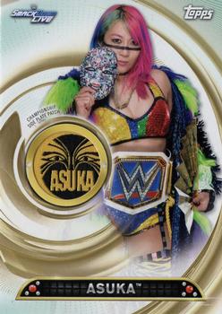 2019 Topps WWE Women's Division - Commemorative Side Plate Championship Patch #PC-AK Asuka Front