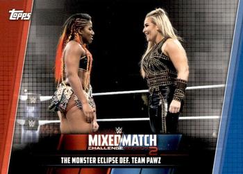 2019 Topps WWE Women's Division - Mixed Match Challenge Season 2 #MMC-10 The Monster Eclipse def. Team Pawz Front