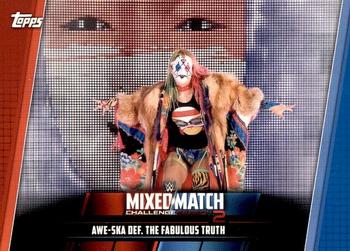 2019 Topps WWE Women's Division - Mixed Match Challenge Season 2 #MMC-12 Awe-ska def. The Fabulous Truth Front