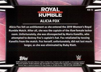 2019 Topps WWE Women's Division - Royal Rumble #RR-13 Alicia Fox Back