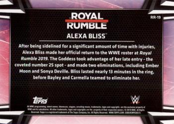 2019 Topps WWE Women's Division - Royal Rumble #RR-19 Alexa Bliss Back