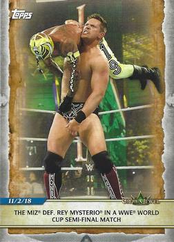 2020 Topps Road to WrestleMania #69 The Miz Def. Rey Mysterio in a WWE World Cup Semi-final Match Front