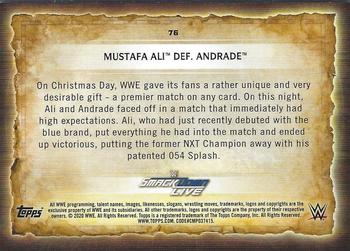 2020 Topps Road to WrestleMania #76 Mustafa Ali Def. Andrade Back