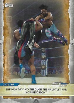 2020 Topps Road to WrestleMania #95 The New Day Go Through the Gauntlet for Kofi Kingston Front
