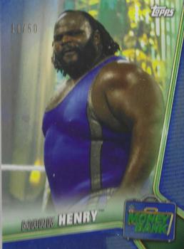 2019 Topps WWE Money in the Bank - Blue #51 Mark Henry Front