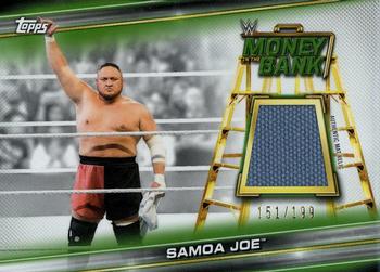 2019 Topps WWE Money in the Bank - Superstar Mat Relics #MR-SJ Samoa Joe Front