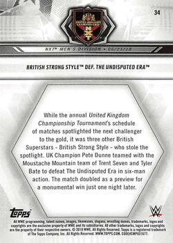 2019 Topps WWE NXT - Bronze #34 British Strong Style / The Undisputed ERA Back