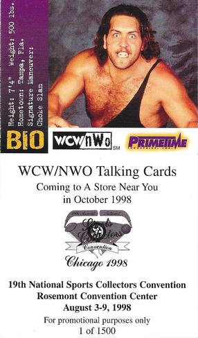 1998 Primetime WCW/nWo Talking Cards #NNO The Giant Back