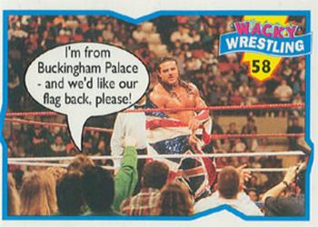 1993 Topps Wacky Wrestling #58 Davey Boy Smith Front