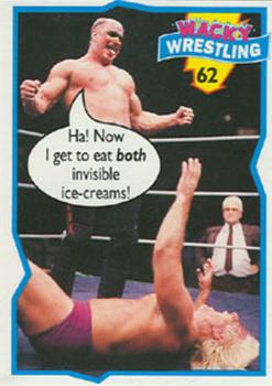 1993 Topps Wacky Wrestling #62 Road Warrior Hawk / Ric Flair Front