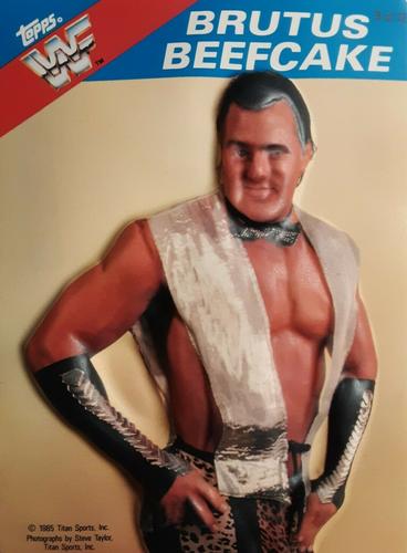 1985 Topps WWF 3-D #9 Brutus Beefcake Front