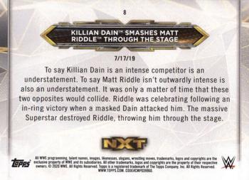 2020 Topps WWE NXT #8 Killian Dain / Matt Riddle Back
