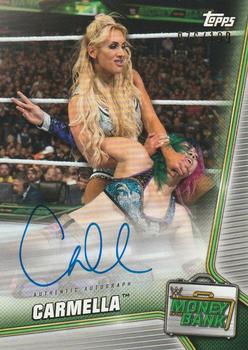 2019 Topps WWE Money in the Bank - Autographs #A-CM Carmella Front
