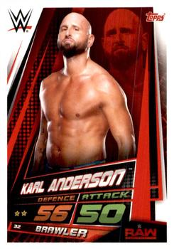 2019 Topps Slam Attax Universe WWE #32 Karl Anderson Front