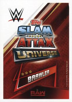 2019 Topps Slam Attax Universe WWE #37 Mojo Rawley Back
