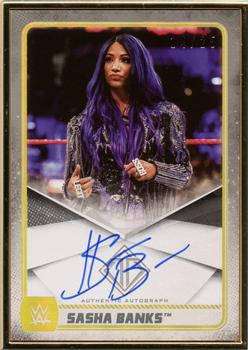 2020 Topps WWE Transcendent - Roster Autographs #A-SB Sasha Banks Front