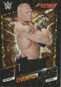 2015 Topps Slam Attax WWE: Then Now & Forever #2 Brock Lesnar Front