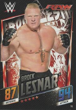 2015 Topps Slam Attax WWE: Then Now & Forever #72 Brock Lesnar Front