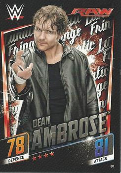 2015 Topps Slam Attax WWE: Then Now & Forever #80 Dean Ambrose Front