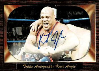 2005 Topps Heritage WWE - Authentic Autographs #NNO Kurt Angle Front