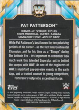 2020 Topps Chrome WWE - Big Legends #BL-16 Pat Patterson Back