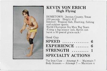1985 Hemphill & Peek Wrestling Game #NNO Kevin Von Erich Front