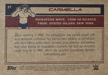 2021 Topps Living WWE #27 Carmella Back