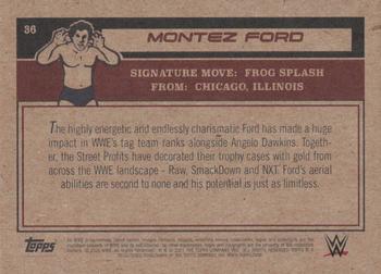 2021 Topps Living WWE #36 Montez Ford Back