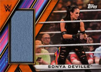2020 Topps WWE Women's Division - Superstar Mat Relics Orange #MR-SD Sonya Deville Front