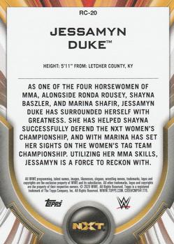 2020 Topps WWE Women's Division - Roster Cards #RC-20 Jessamyn Duke Back