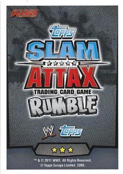 2011 Topps Slam Attax WWE Rumble #56 David Hart Smith Back