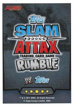 2011 Topps Slam Attax WWE Rumble #LE2 The Rock Back