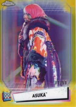 2021 Topps Chrome WWE - Image Variations Gold Refractors #IV-3 Asuka Front