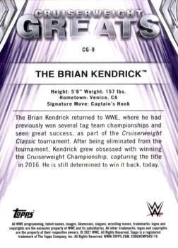 2021 Topps Chrome WWE - Cruiserweight Greats Gold Refractors #CG-9 The Brian Kendrick Back