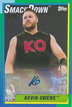 2021 Topps Heritage WWE - Autographs Green #A-KO Kevin Owens Front